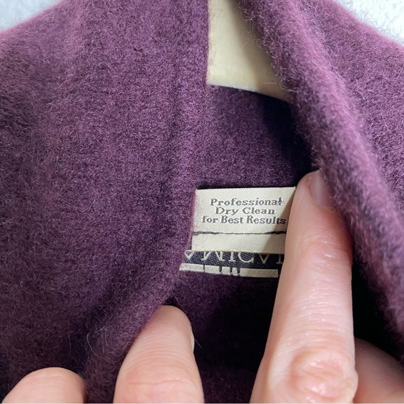 Amicale Cashmere Cowl Neck Sweater Burgundy XS - Picture 4 of 5